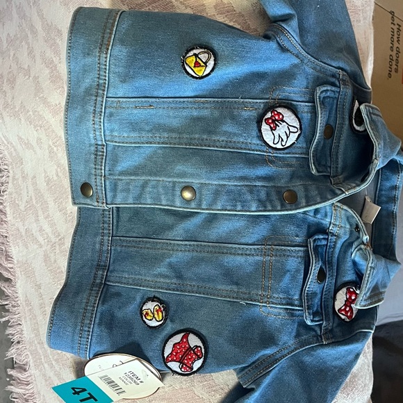 Disney tutu couture Minnie Jean jacket with tags and tutu - Picture 2 of 4